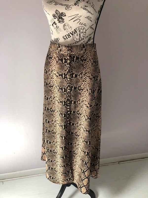 🖤 Falda larga con estampado de piel de serpiente – Zara – Talla XS – Muy buen estado – photo 3